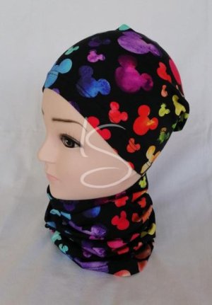 Čepice klasik Minnie barevné hlavy