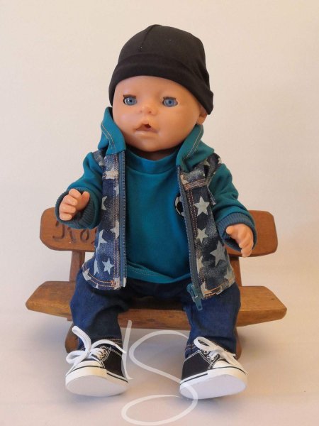 Riflová bunda hvězdy s kapucí