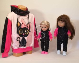 Tepláková souprava Neonové tečky