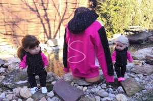 Tepláková souprava Neonové tečky