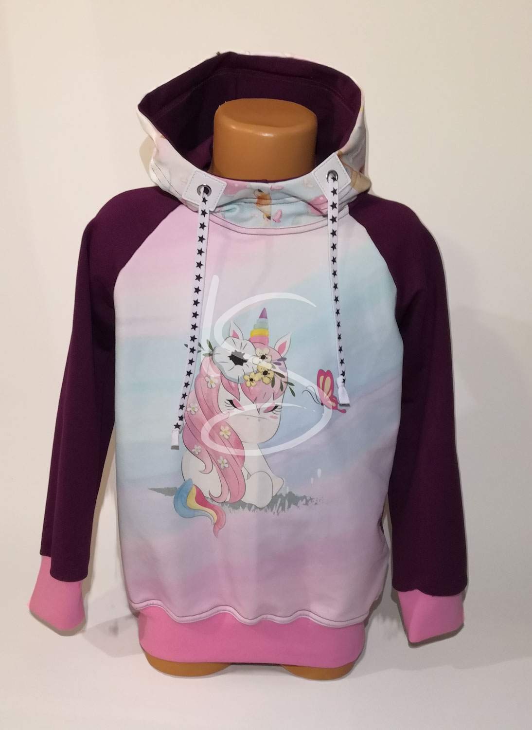 Mikina Jednorožec s motýlem