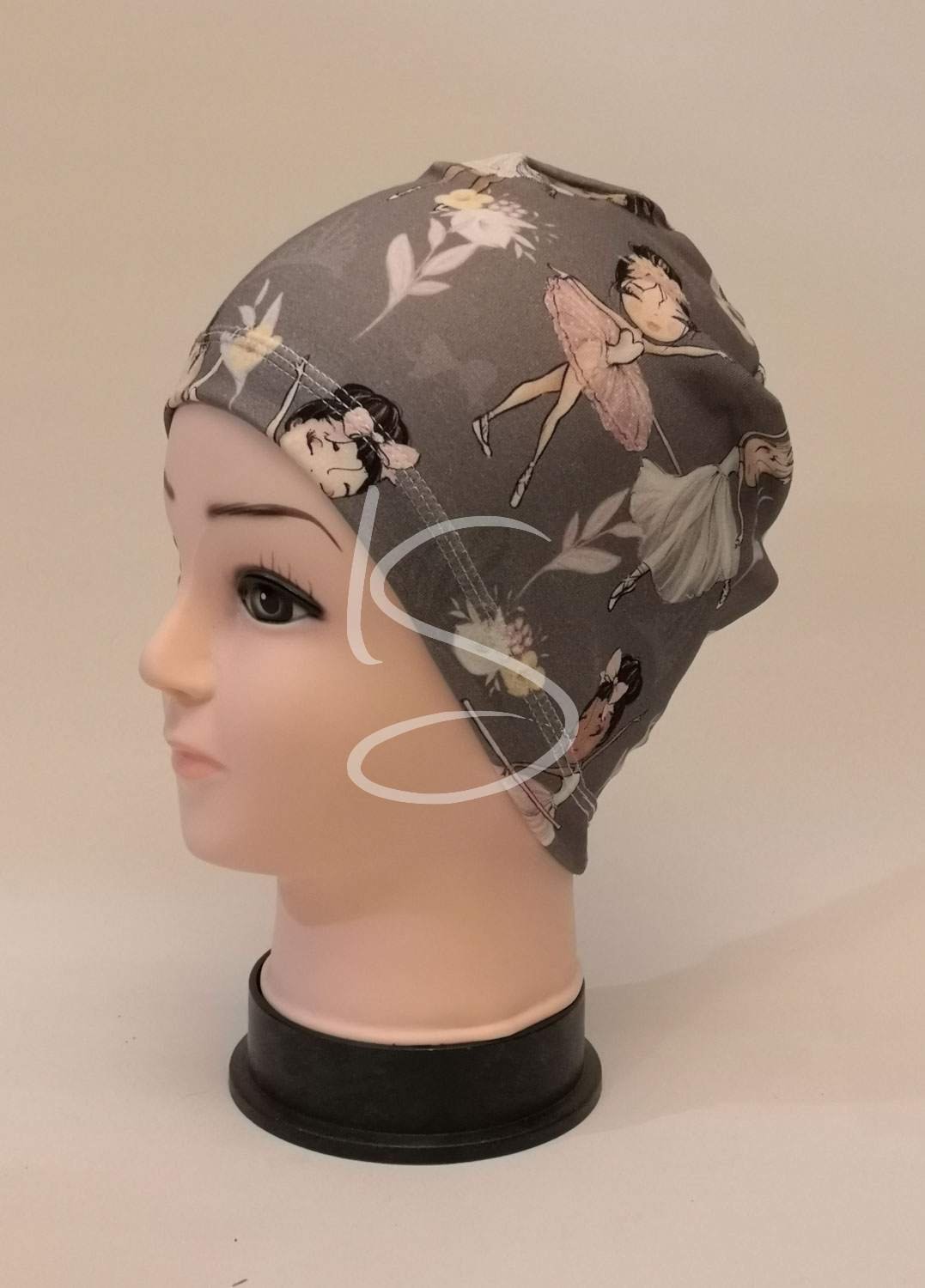 Čepice klasik Baletky na šedé