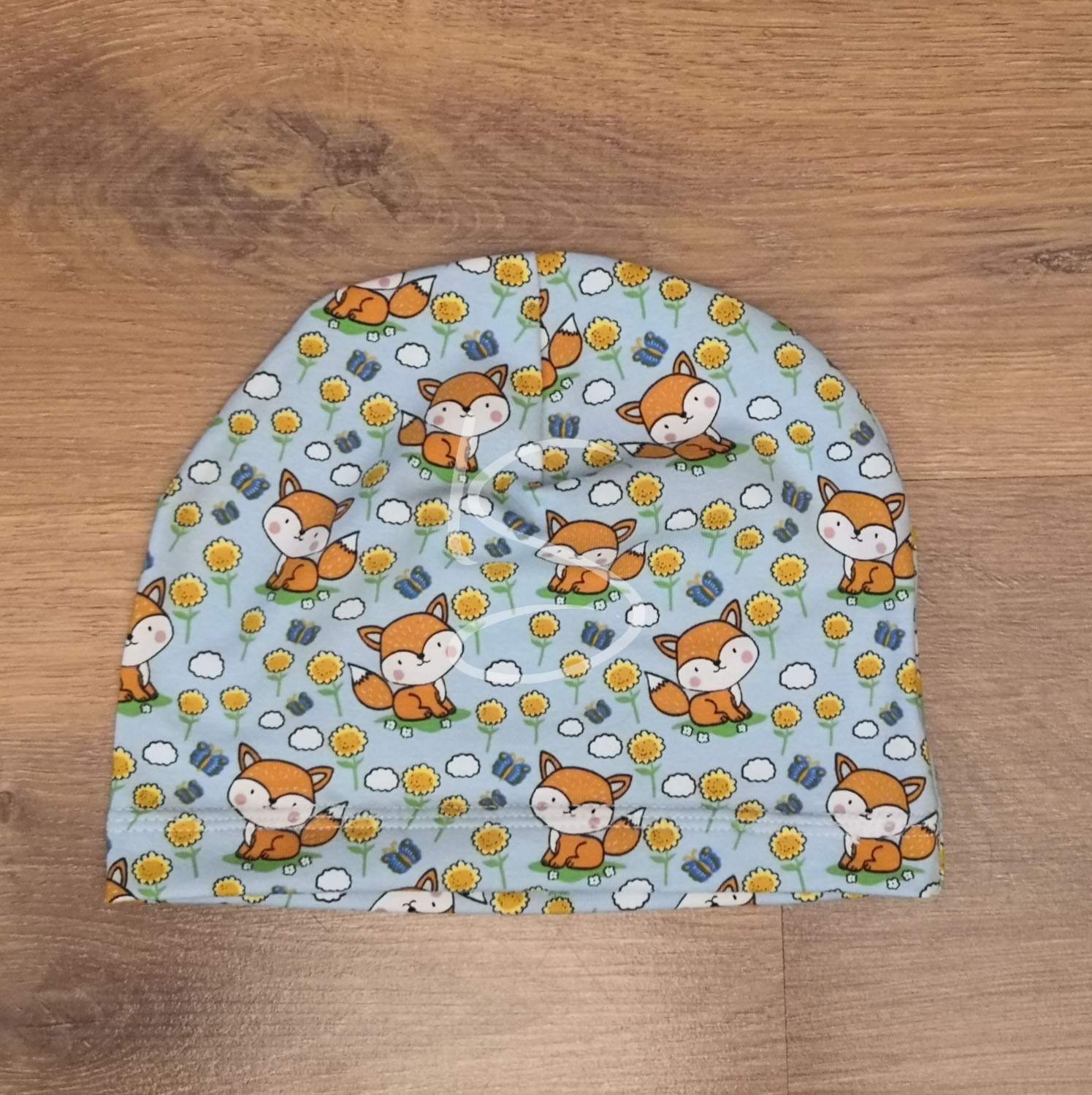 Čepice Lišky na modré - klasik