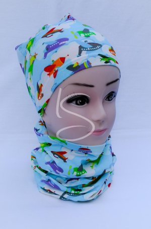 Čepice klasik Letadla v oblacích