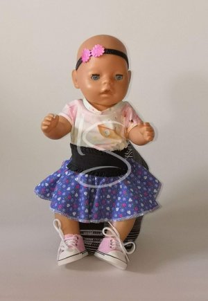 Sukýnka růžový kvítek