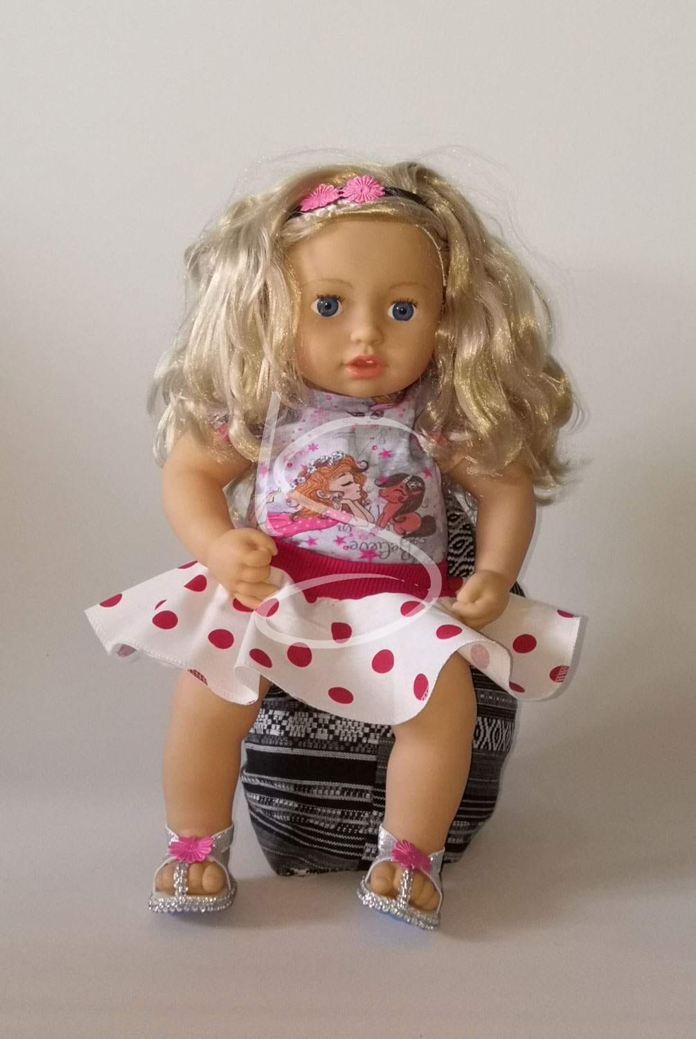 Sukýnka červené puntíky