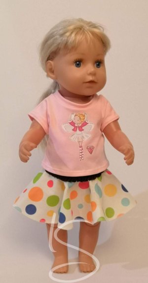 Růžové tričko s baletkou