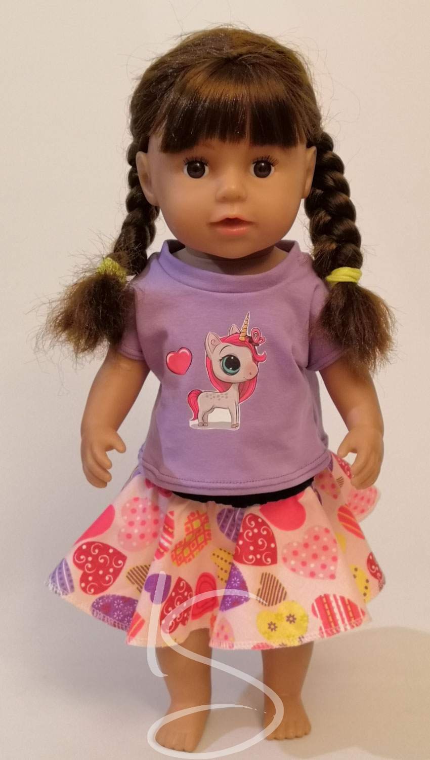 Tričko fialové jednorožec