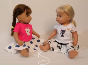 Tričko bílé s černou kočkou