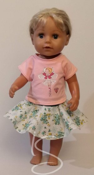 Růžové tričko s baletkou