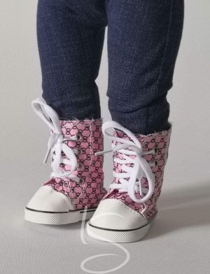 Boty vysoké vzor šachovnice