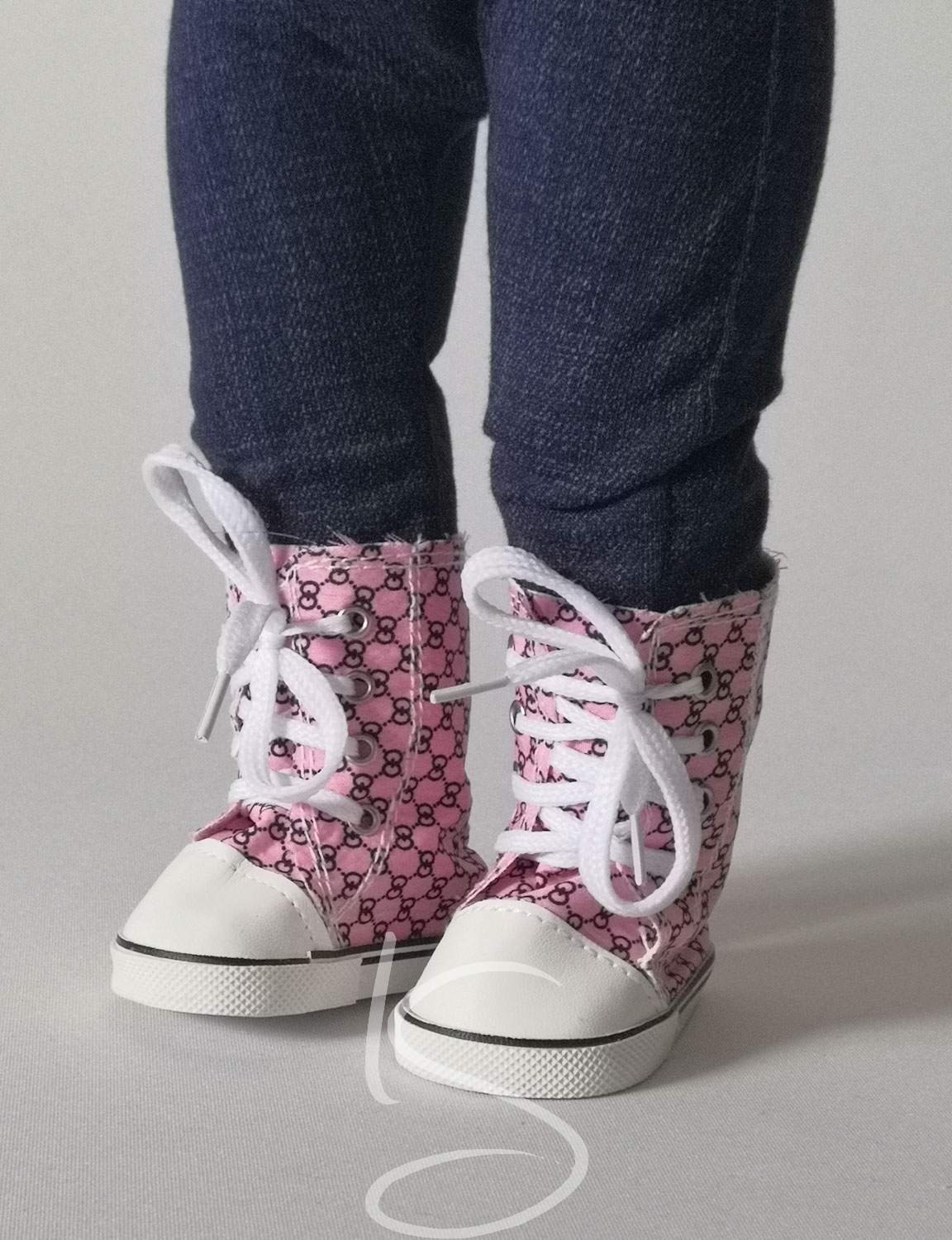 Boty vysoké vzor šachovnice