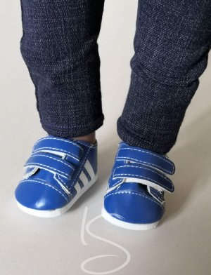 Boty tenisky modré pruhy