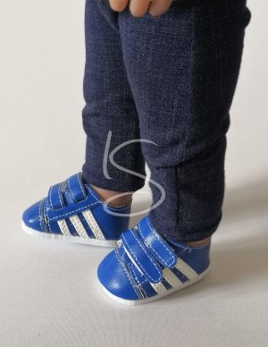 Boty tenisky modré pruhy