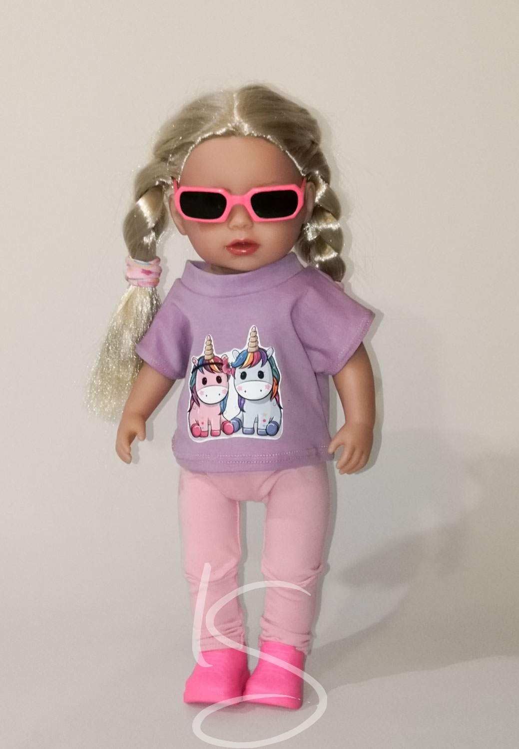 Brýle růžové úzké BB 36cm za 40 Kč