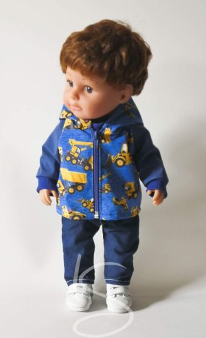 Softshellová bunda auta na modre