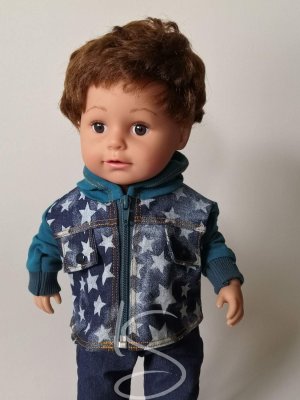 Riflová bunda hvězdy s kapucí