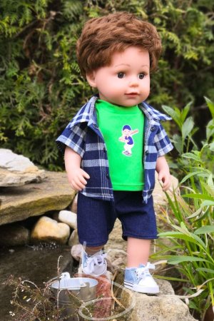 Košile modrá s proužky