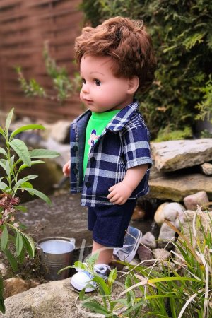 Košile modrá s proužky