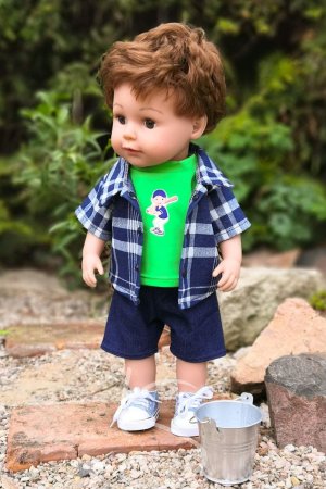 Košile modrá s proužky