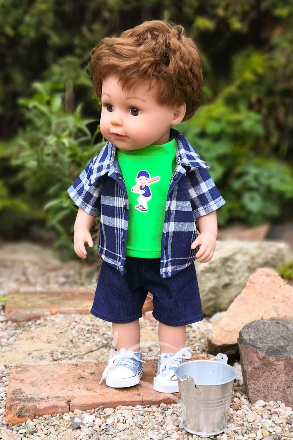 Košile modrá s proužky