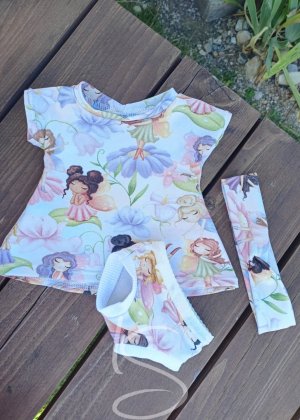 Set větinové víly - šaty, kalhotky, čelenka