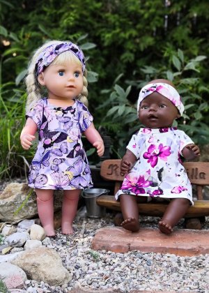 Motýlí set - šaty, kalhotky, čelenka