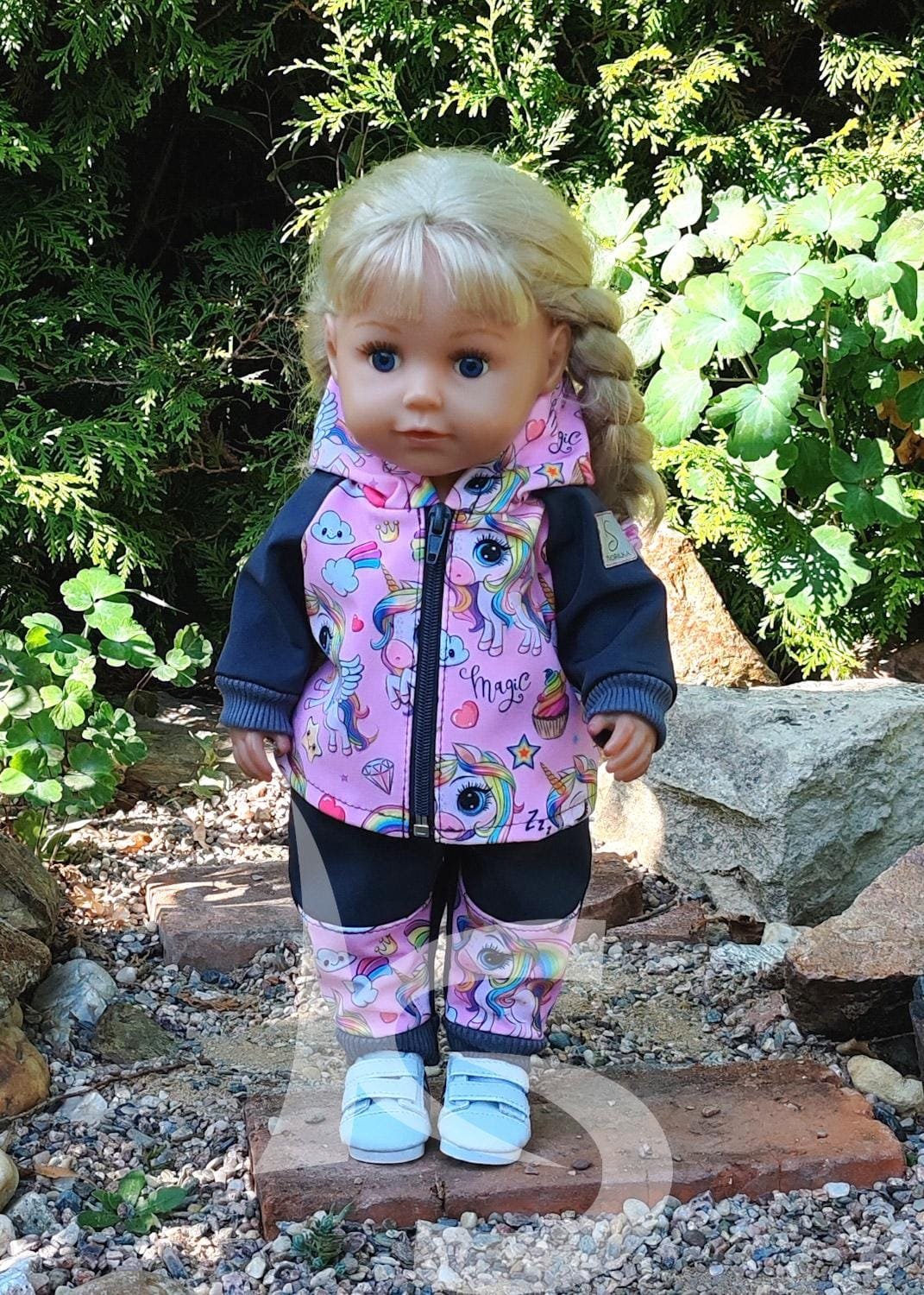 Softshelová souprava jednorožec s šedou