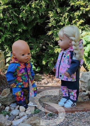 Softshelová souprava jednorožec s šedou