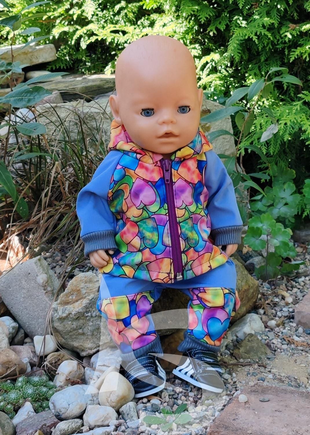 Softshelová souprava srdce s pomněnkou