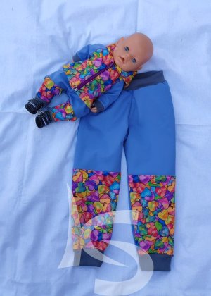 Softshelová souprava srdce s pomněnkou