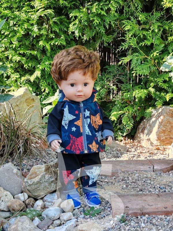 Softshelová souprava hvězdy s černou