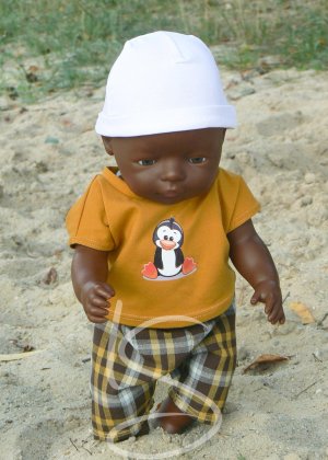 Tričko tučňák na hořčicové