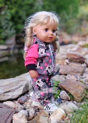 Tepláková souprava Myška na šedé