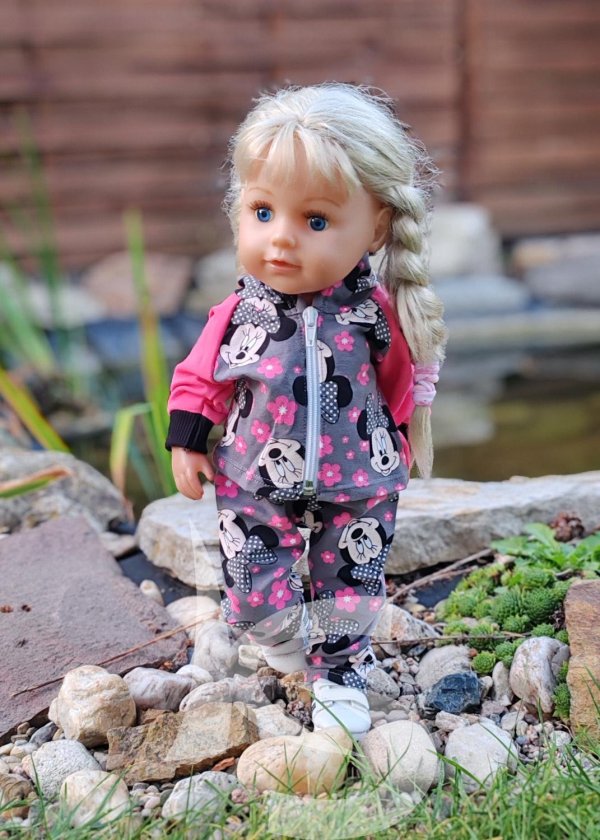 Tepláková souprava Myška na šedé